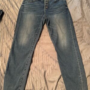 LOFT Women's Dark Blue Skinny Jeans